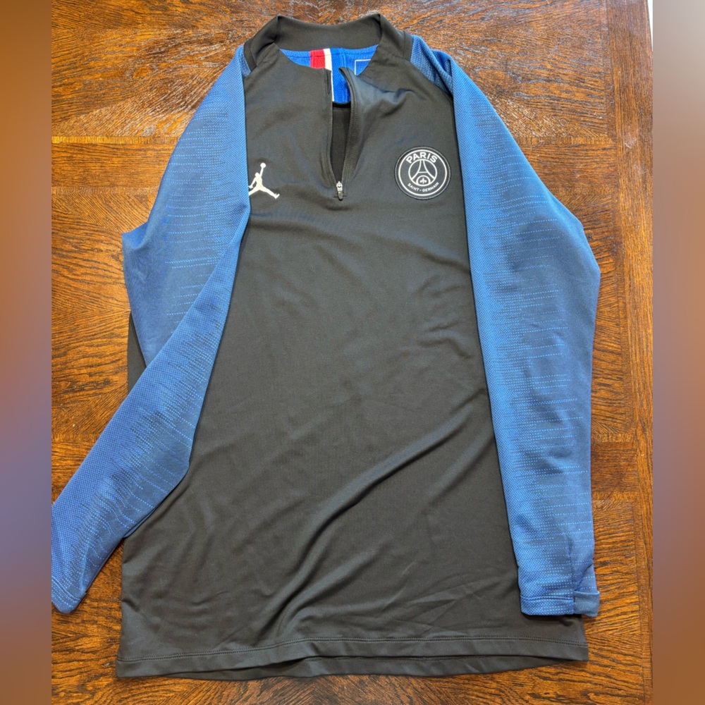Jordan Black and Blue Long Sleeve Shirt/Track Suit (Paris)
